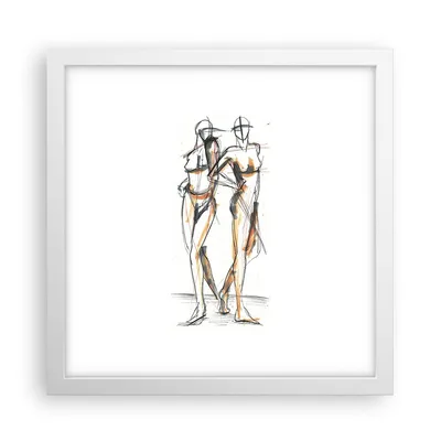 Produktbild von Gerahmtes Poster - Weißer Rahmen - Zeichnen Design Mode - 30x30 cm - Wand Bild - Wanddeko - Wandbilder - Kunstposter - Wandposter - Bilderrahmen - Bilder - Kunstdruck - Wandbild - P2WAC30x30-4139