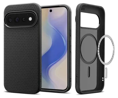 Produktbild von Spigen Liquid Air (Mag Fit), Cover, Google, Pixel 11 Pro, 16 cm (6.3"), Schwarz