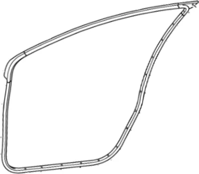 Obrázok produktu pre TOYOTA Yaris Tesnenie ľavých predných dverí 68210-0D160 OE