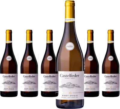 Produktbild von 6 x Castelfeder Pinot Grigio 15