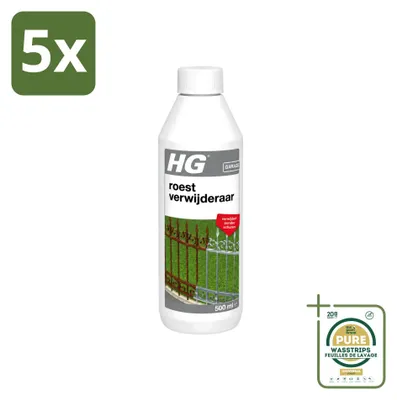 Produktbild von 5 x HG Roestverwijderaar - 500 ml - Vorratspackung - 5 Stücke