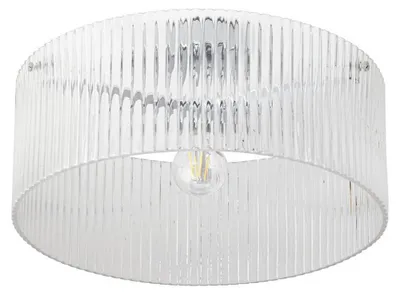 Produktbild von Lucande Deckenleuchte Meritt, chrom/klar, Ø 40 cm, Glas