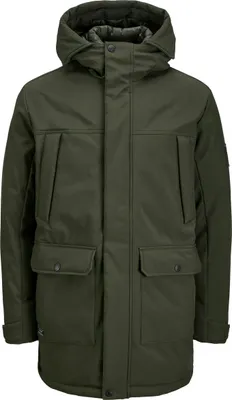 Produktbild von Jack & Jones 12279243_1647_L, Windbreaker-Jacke, Uni, Erwachsener, Reißverschluss, Polyester, Grün