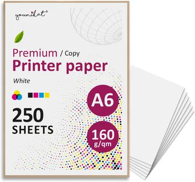 Obrázok produktu pre A6 papier 160 g/m², 250 hárkov, biely, na tvorenie