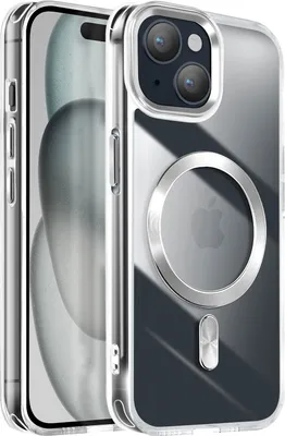 Produktbild von Avizar, MagSafe Hülle für Apple iPhone 15 Cristal Color, Silber