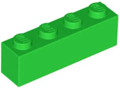 Produktbild von Lego® 250 Stück 3010 Stein Brick 1x4 Part Basic Steine 250 Hellgrün