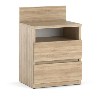 Produktbild von Nachttisch 40x59x32cm - Nachttischschrank für Schlafzimmer - Nachtkommode mit Schubladen - Beistellschrank - Schlafzimmer Nachttisch Eiche Sonoma