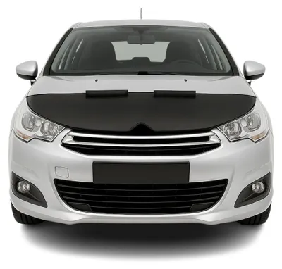 Produktbild von Haubenbra Steinschlagschutz Bonnet Bra für Citroen C4 2005-2010 Schwarz Halb