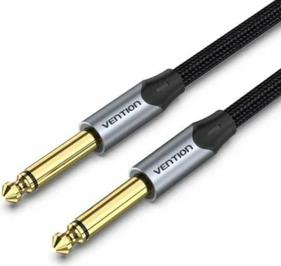 Immagine prodotto di Cavo stereo vention bashg/ jack 6,5 maschio -- jack 6,5 maschio/ 1,5 m/ grigio