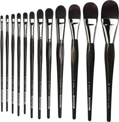 Produktbild von da Vinci Top-Acryl-Katzenzungenpinsel rotbraune Synthetikfasern Gr: 16