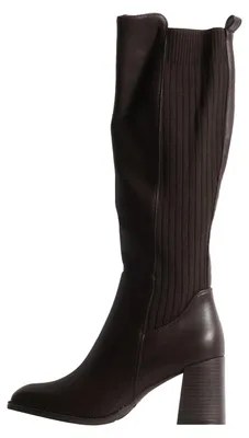 Produktbild von Stiefel mit Reißverschluss, eckiger Schuhspitze und breitem Absatz