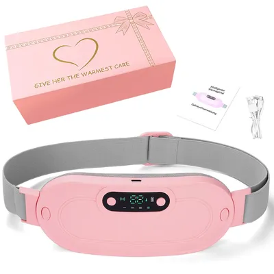Produktbild von Wärmegürtel Periode,Menstruations Wärmegürtel mit USB,3 Temperaturstufen 4 Massagemodi,Kabellos Menstruations Bauchwärmer mit Abschaltautomatik von Menstruationsbeschwerden