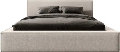 Produktbild von FEDVE Polsterbett Mendocino aus Bouclé-Stoff 180x200 cm, Beige