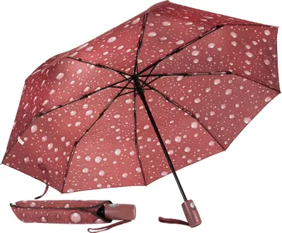 Immagine prodotto di Verk 25011 Ombrello pieghevole con gocce 95 cm rosso