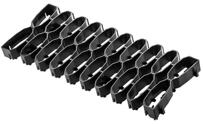 Image de Grilles pour gazon - Dalles pour gazon - 47 cm - Lot de 10 pièces - Pour gazon - Noir