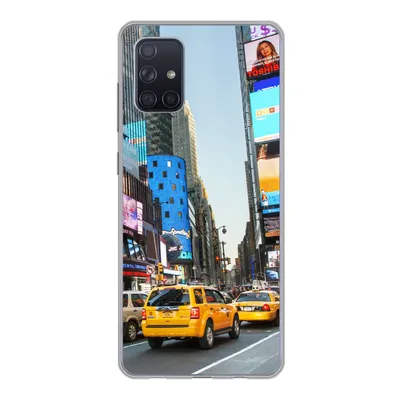 Produktbild von MuchoWow® Handyhülle Schutzhülle Hülle für Samsung Galaxy A51 New York - Taxi - Gelb Silikon Softcase Handy Hülle - Schutzabdeckung