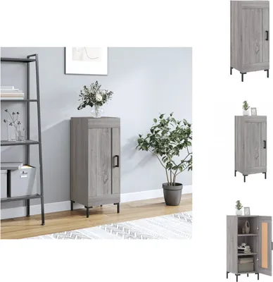 Produktbild von vidaXL Sideboard Grau Sonoma 34,5x34x90 cm Holzwerkstoff -  Sideboards
