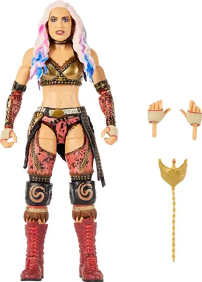 Produktbild von Mattel WWE Elite Actionfigur Giulia, Serie #125 Set, ca. 15 cm große Sammelfigur mit Zubehörteilen, 8 Jahr(e), Mehrfarbig, Kunststoff