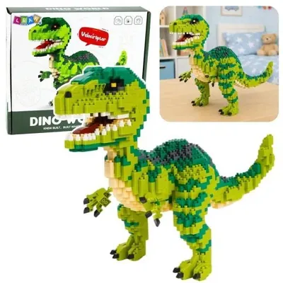 Image de Blocs de construction « Dinosaure Velociraptor » 1457 pièces - Leantoys