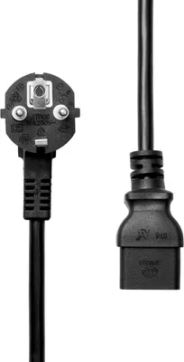 Produktbild von Proxtend Netzkabel schuko gewinkelt bis c19 0.5m