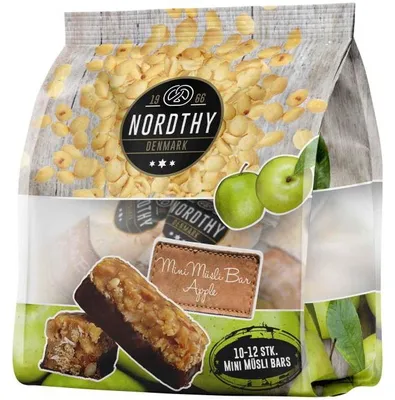 Produktbild von Nordthy Mini Müsli Bar Apple 175g