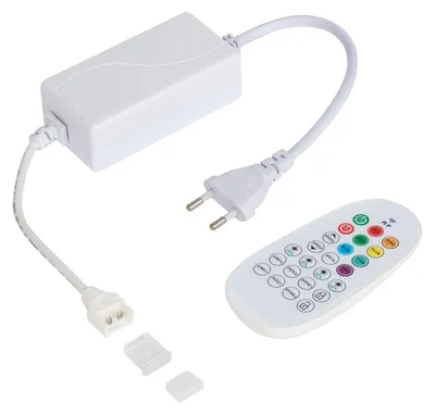 Produktbild von Controller für LED Streifen RGB 220V WCOB Silicone FLEX mit RF-Fernbedienung Weiß