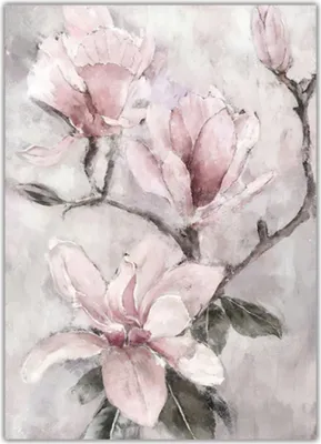 Produktbild von TPFLiving Kunstdruck LW-35 (OHNE RAHMEN) Poster - Leinwand - Wandbild - Hochauflösender Giclée-Druck, langlebig und hochwertig - Rosa Blumen - 3 Motive in 17 Größen zur Auswahl -  - Größe: 40x50cm