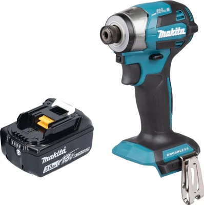 Produktbild von Makita DTD 173 F1 Akku Schlagschrauber 18 V 180 Nm 1/4“ Brushless + 1x Akku 3,0 Ah - ohne Ladegerät