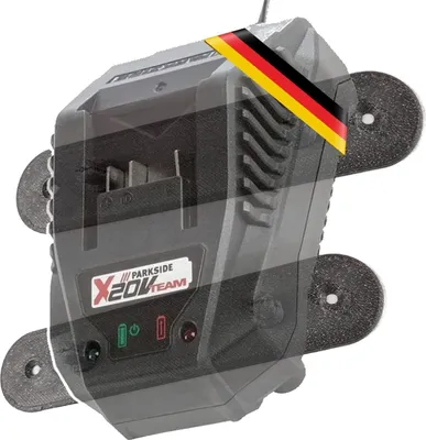 Produktbild von Wandhalterung Halter passend für Ladegerät 20V Lidl Parkside X20V Team Akku Batterie