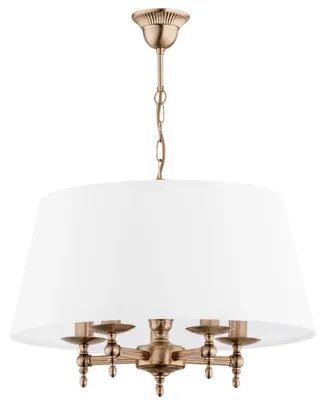 Immagine prodotto di Lampada a sospensione ROKSANA oro-patina-bianco 5xE14x10W metallo dim.: 65x50x50 cm IP20 Alfa