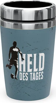 Produktbild von LaVida Thermobecher "Held des Tages", Isolierbecher to go, 240 ml