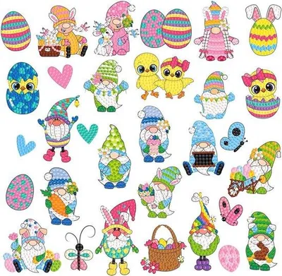 Image de Autocollants en forme de diamant, lot de 30, pour enfants