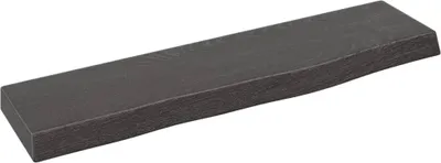 Image de Étagère murale marron foncé 40x10x2 cm bois chêne massif traité