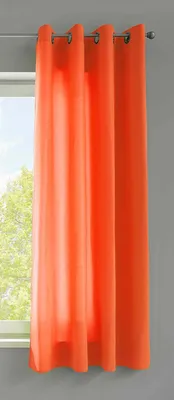Produktbild von 1er Set Vorhänge Schal Ösen »Berlin« HxB 145x140 cm Orange Blickdicht Microsatin Lichtdurchlässig Uni Matt 20405N