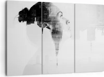 Produktbild von Bild auf Leinwand - Leinwandbild - Frau modern - 105x70cm - Wand Bild - Wanddeko - Wandbilder - Leinwanddruck - Bilder - Kunstdruck - Wanddekoration - Leinwand bilder - Wandkunst - CE105x70-3737