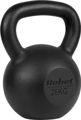Produktbild von Gusseisen Kettlebell 26kg - Rebel Active, Ergonomisch