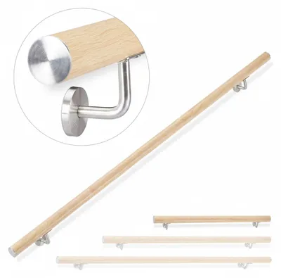 Obrázek produktu pro Hliníkové zábradlí pro schodiště vzhled buk RD26019, 100 cm