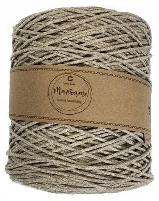 Produktbild von COLORHOME Baumwollgarn Makramee 500m Beige 4mm