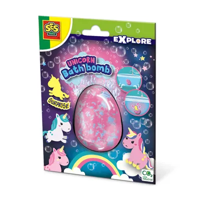 Produktbild von SES Creative 25126 Einhorn-Badebomben Surprise - Magisches Badespielzeug mit Überraschung, Badespielzeugfigur, Junge/Mädchen, 3 Jahr(e), Karton