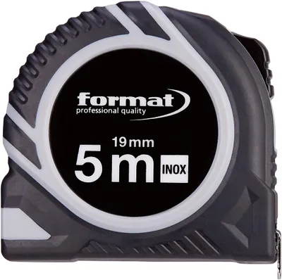 Produktbild von Format Taschenbandmaß 5mx19mm INOX