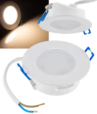 Produktbild von LED-Einbauleuchte Flat-30 FR-R 3000K Ø85x30mm 5W 460lm IP44 rund weiß