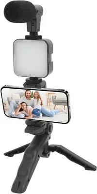 Zdjęcie produktu dla Zestaw do tworzenia treści – stacja do nagrywania filmów – na zewnątrz – z lampą LED