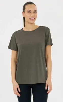 Produktbild von Athlecia Lizzy W Slub S/S Tee Damen T-Shirt Grau 34