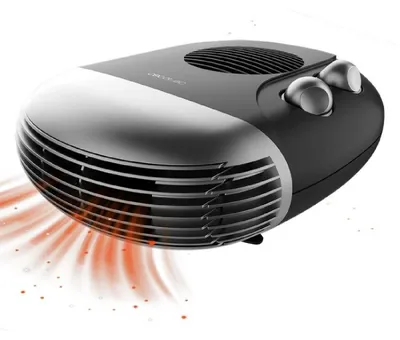 Produktbild von Cecotec 09320, Elektrischer Raumheizlüfter, Drinnen, Tisch/Bank, Grau, Drehregler, 2000 W