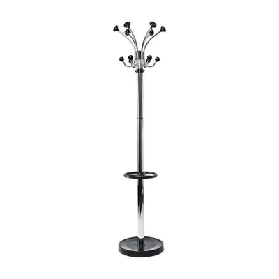 Obrázok produktu pre MAUL vešiak MAULnubis chróm 20 háčikov stojan 177,5 cm strieborný