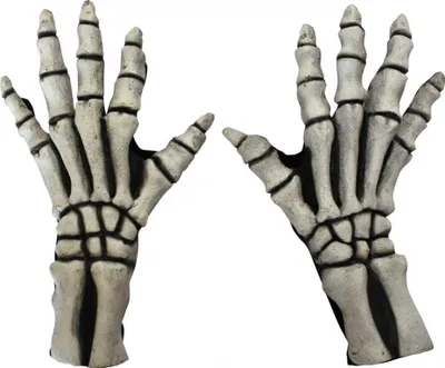 Produktbild von Skelett-Handschuhe aus Latex als Kostümzubehör - One Size