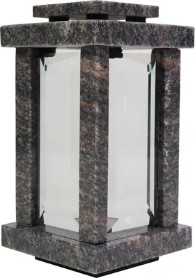 Produktbild von Grablampe viereckig Granit Himalaya