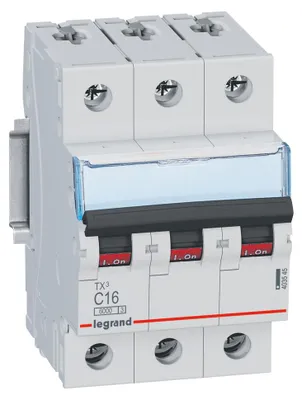 Produktbild von Legrand TX3 Stromunterbrecher Miniatur-Leistungsschalter Typ C 3