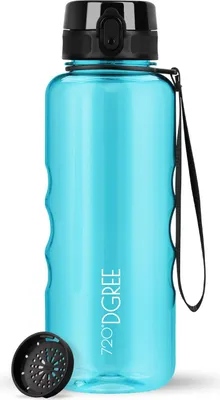 Image de Gourde uberBottle crystalClear avec filtre, 1500 ml / Bleu ciel / 720°