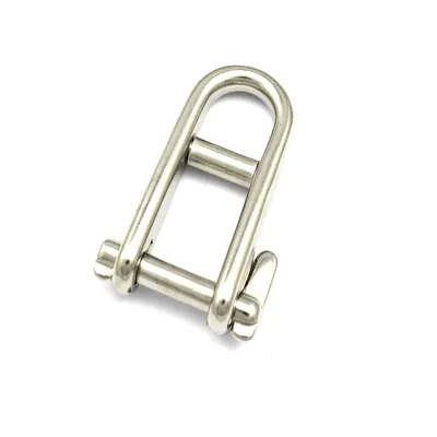 Produktbild von Schlüsselschäkel 6mm mit Rollsteg Edelstahl A4 Schäkel gerade extra lang